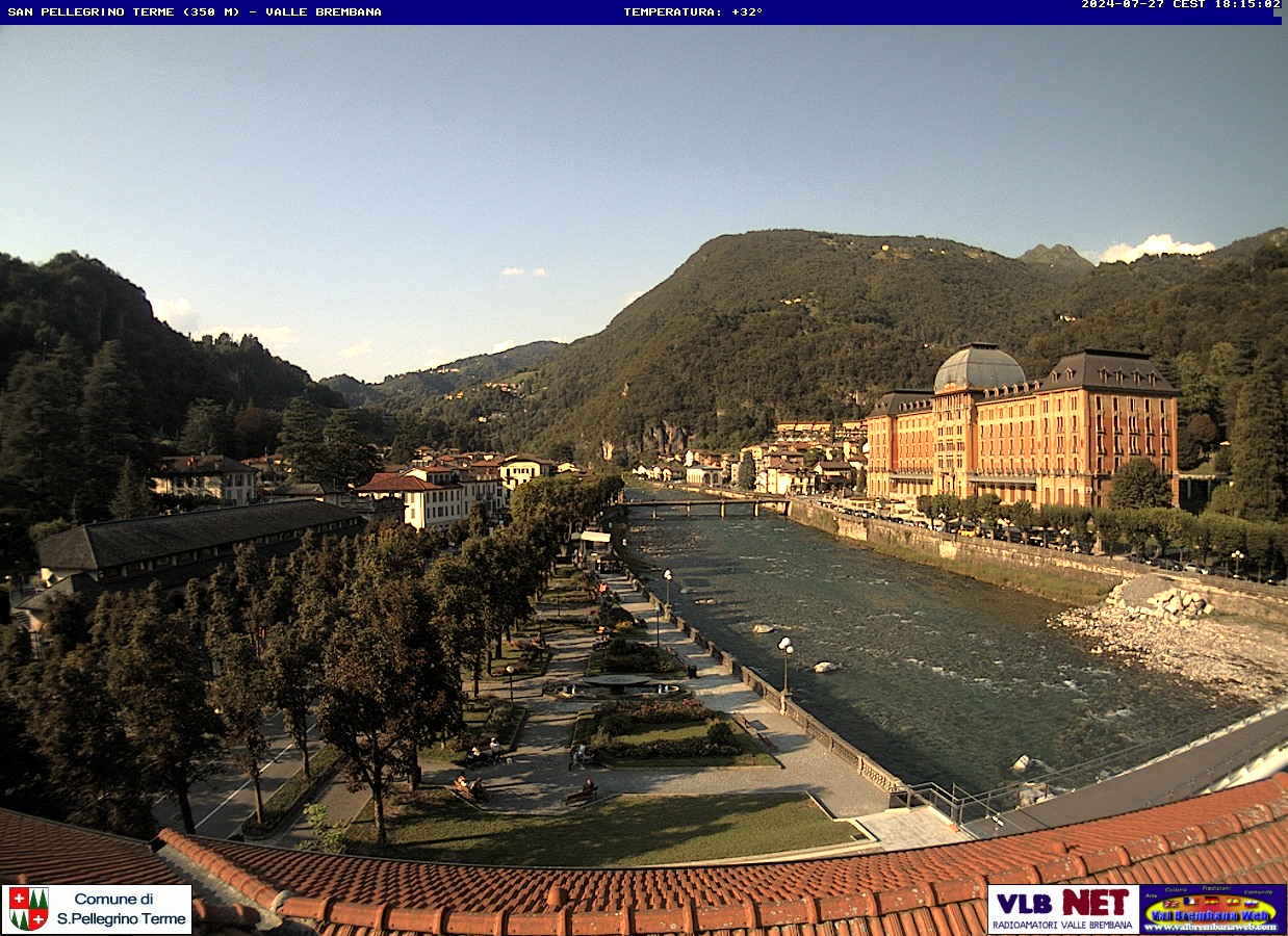 immagine della webcam nei dintorni di Bergamo: webcam San Pellegrino Terme